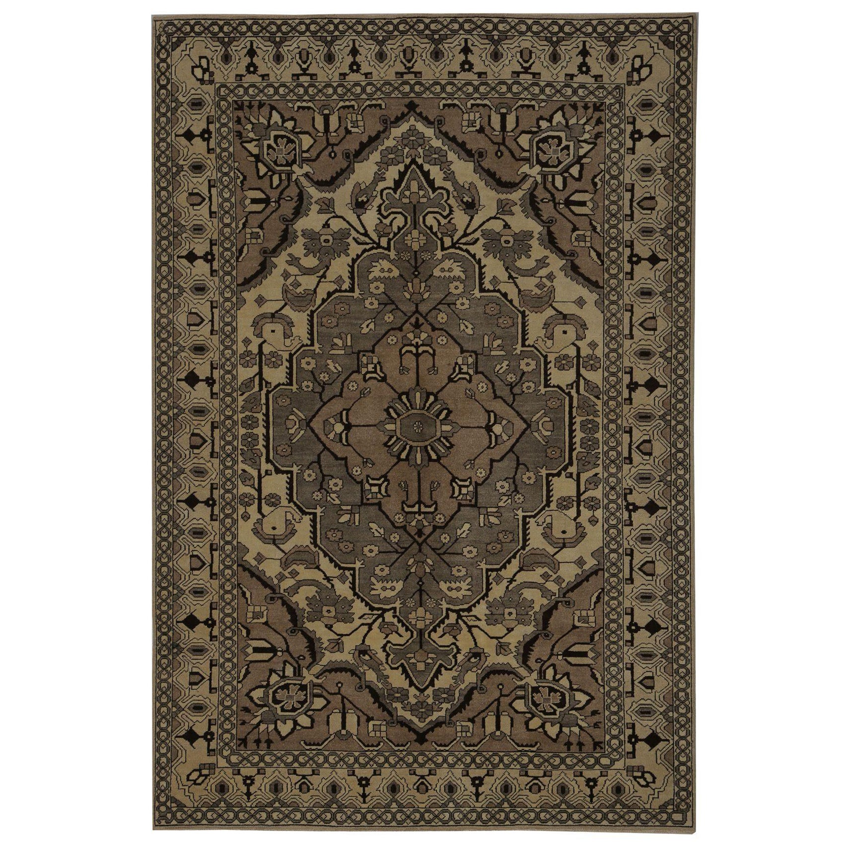 Persische Bakhtiari Teppiche - Wolle Brown Taupe Design - 97137