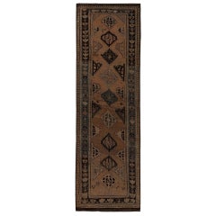 Alfombra Persa Shiraz - Lana Marrón Diseño Terracota - 97139