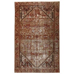 Tapis persan Malayer Small - Laine Brown Red Design - 97087