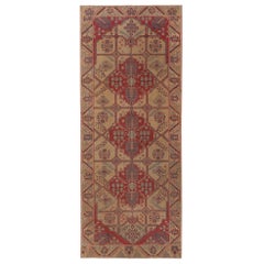 Tapis persans Bakhtiari - Design en laine rouge taupe - 97119