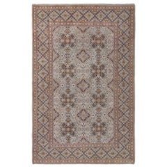 Persischer Kashan Small Teppich - Wolle Elfenbein Design - 97108