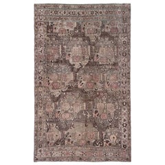 Persischer Bijar Small Teppich - Wolle Brown Design - 97109