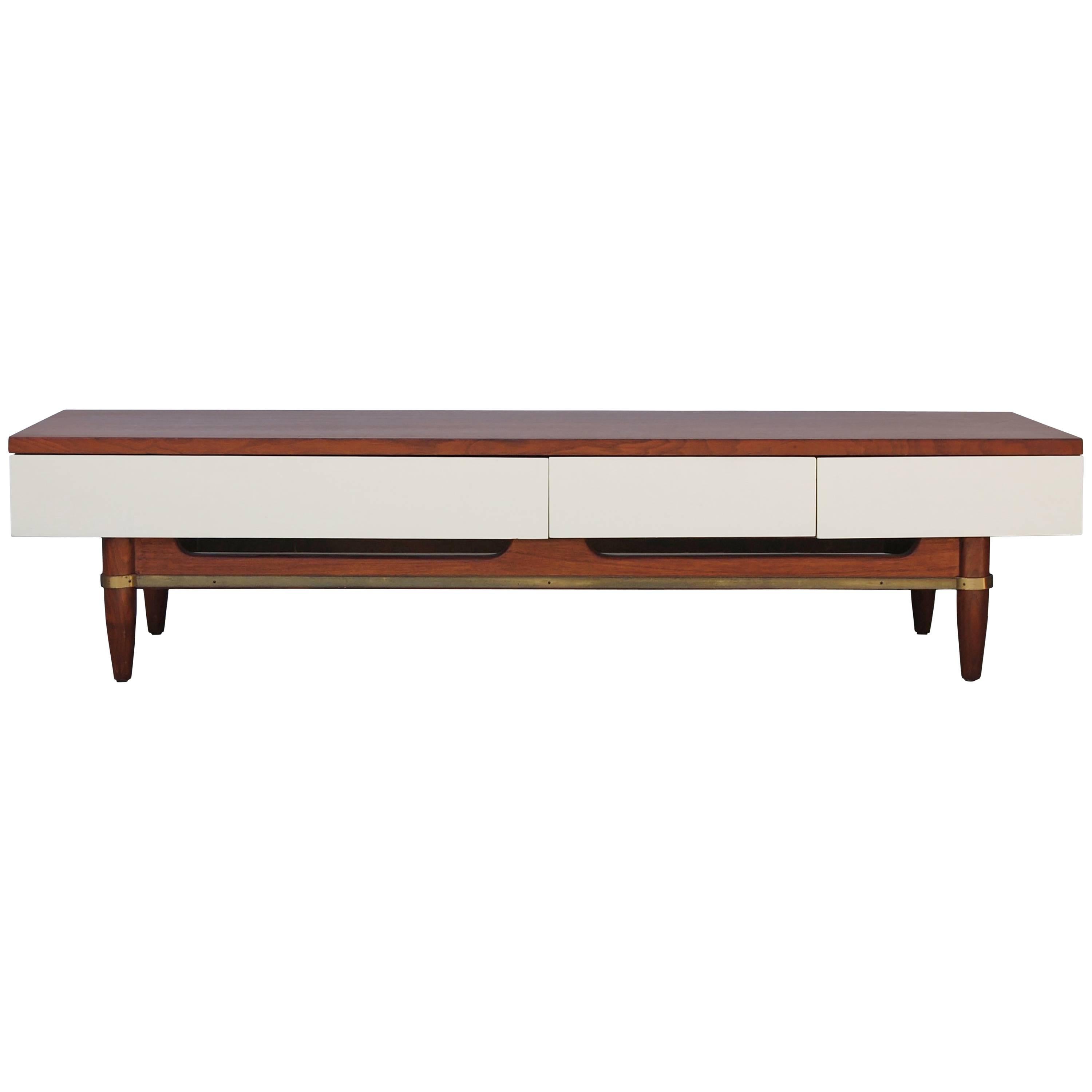 Merton Gershun, Dania Collection Walnut Bench 