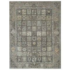 Persische Bakhtiari Teppiche - Wolle Braun Grün Elfenbein Design - 97177