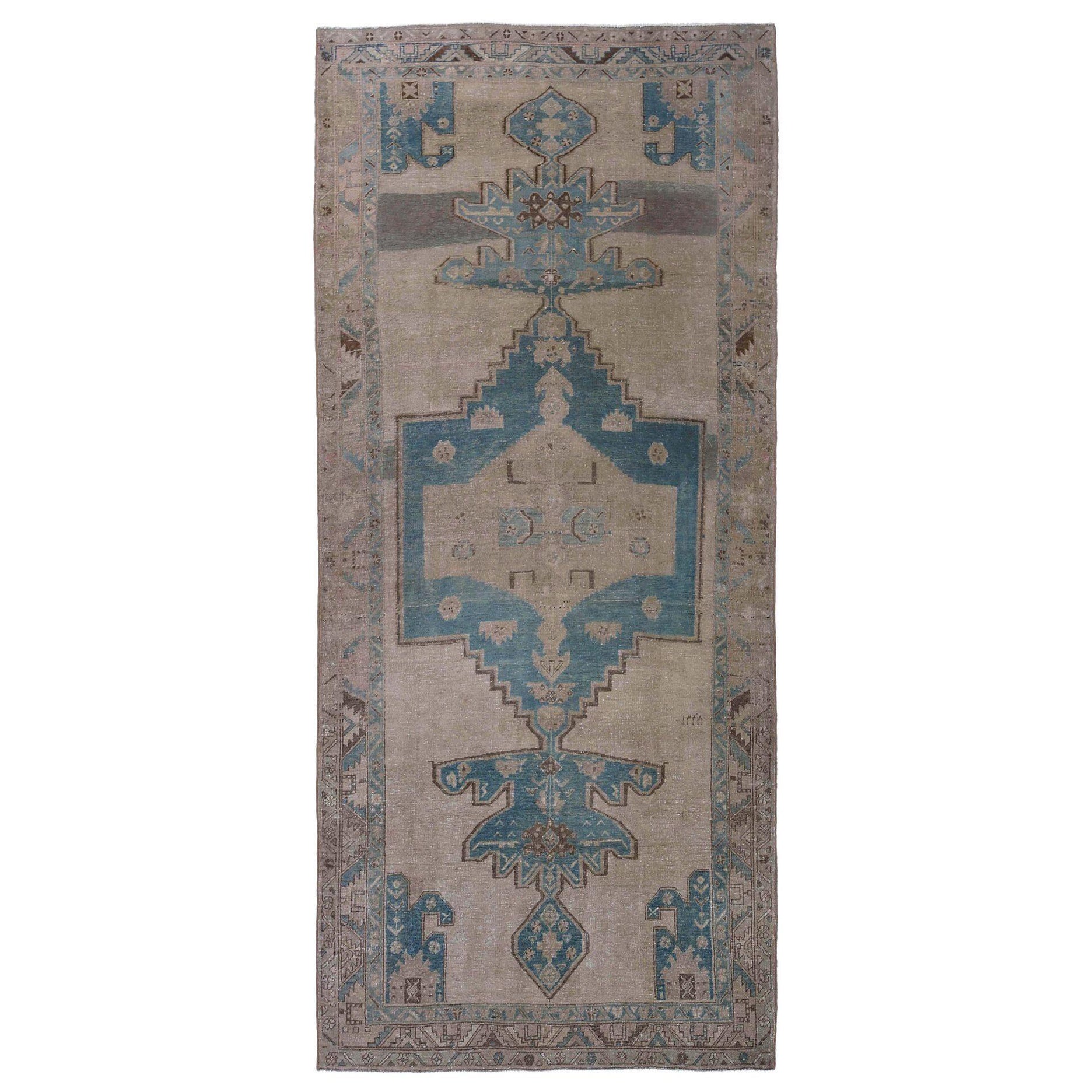 Alfombras Persas Balouch - Lana Azul Diseño Marfil - 97126
