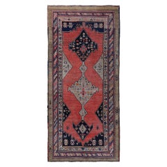 Persische Aserbaidschanische Teppiche - Wolle Schwarz Rot Design - 97184