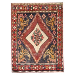 Persische Bakhtiari Area Rugs - Wolle Marineblau Rot Gelb - 97132