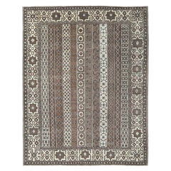 Persische Bakhtiari Teppiche - Wolle Braun Elfenbein Design - 97146