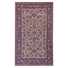 Persischer Kashan Kleiner Teppich - Wolle Blau Elfenbein Design - 97148
