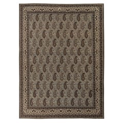 Persian Bakhtiari Area Rugs - Wool Brown Ivory Design - 97203