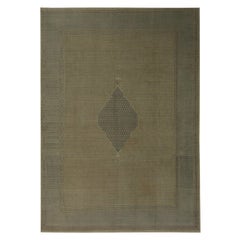 Tapis persans Kerman - Motif taupe en laine - 97209