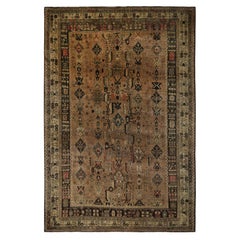 Persische Heriz Teppiche - Wolle Brown Taupe Design - 97168