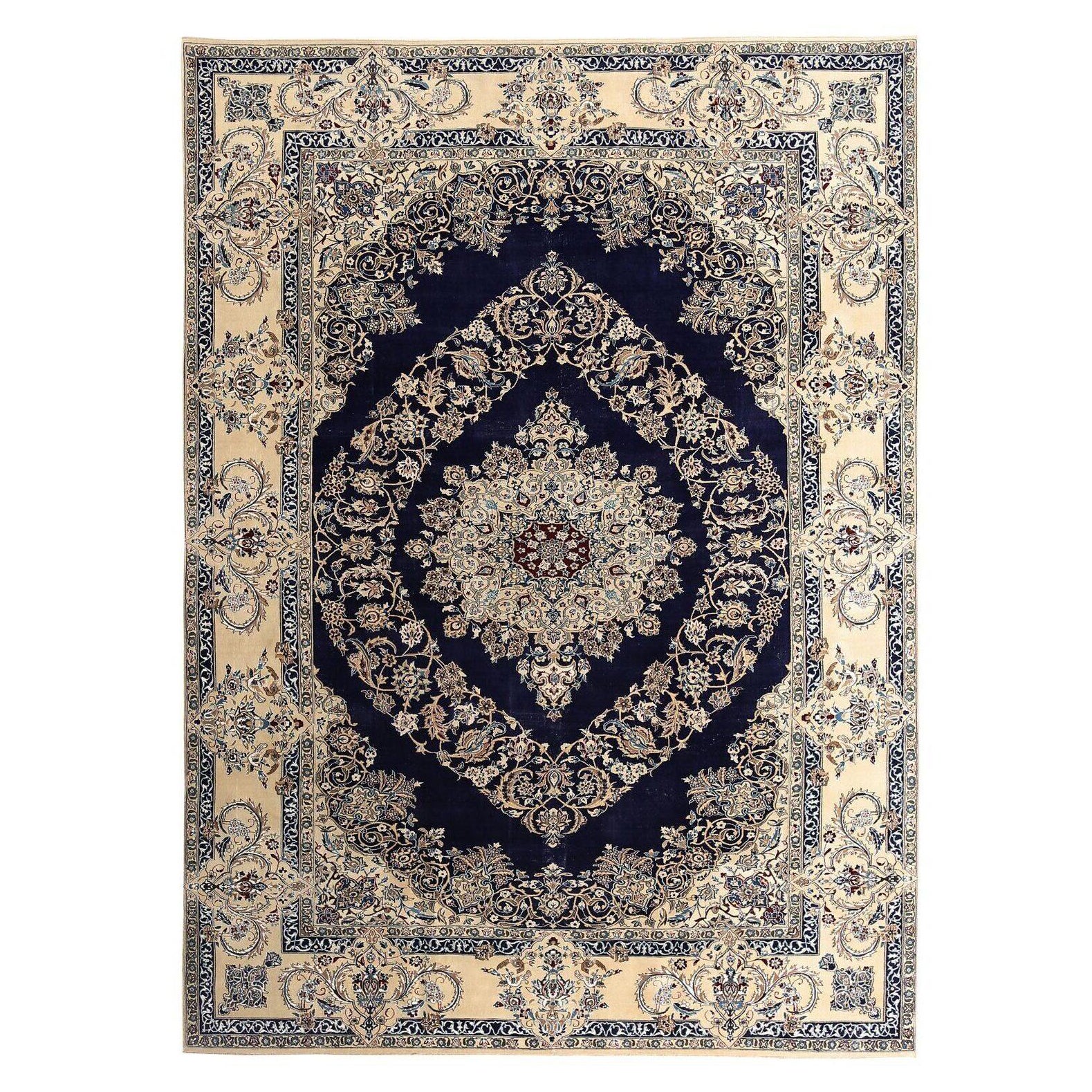 Alfombras Persas Naien - Lana Diseño Negro Marfil - 97227