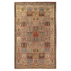 Persische Bakhtiari-Teppiche - Wolle in elfenbeinfarbenem Design - 97173