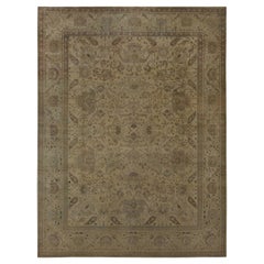 Tapis persan Tabriz - Laine Brown Ivoire Taupe Design - 97230