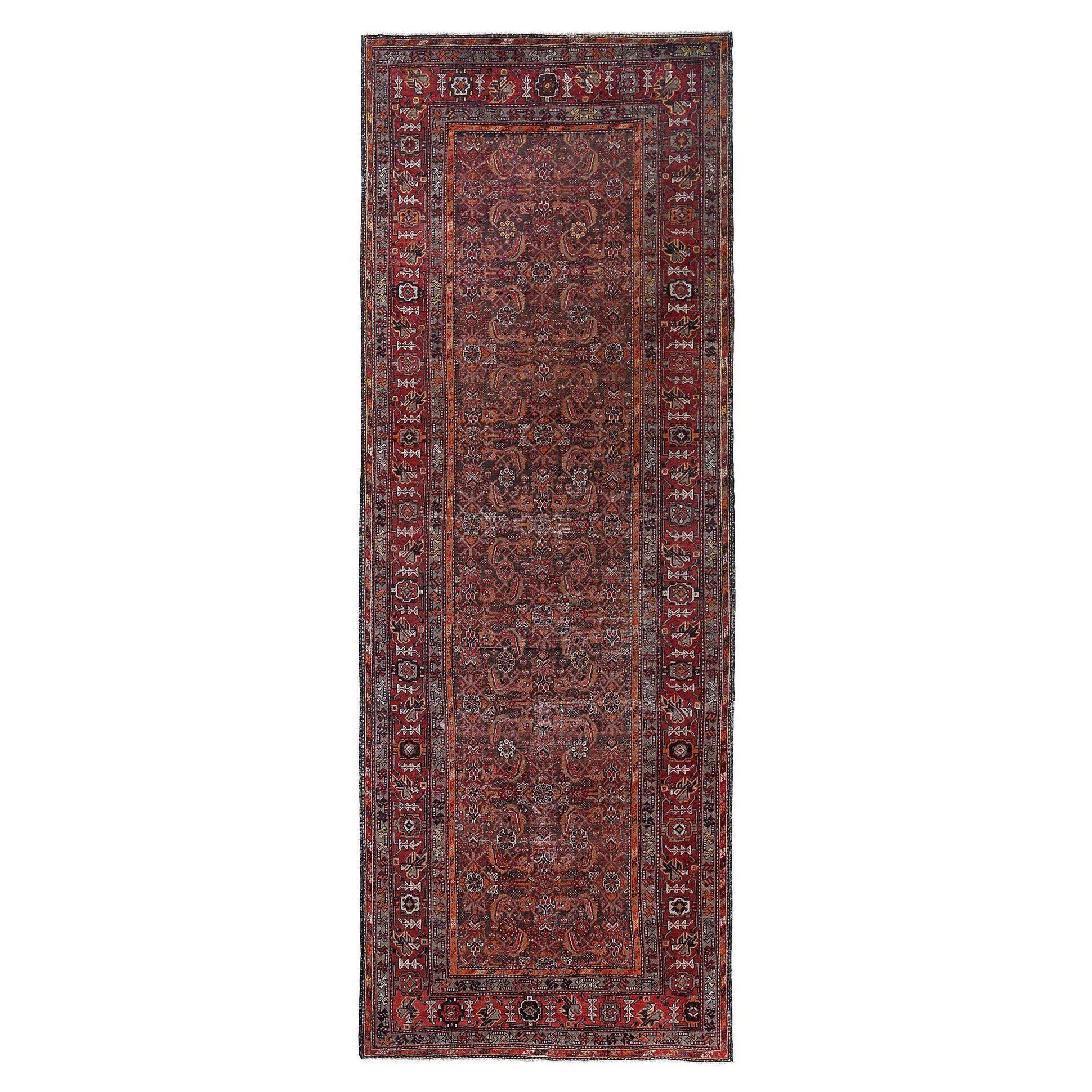 Tappeti persiani Malayer - Lana Marrone Arancione Rosso - 97189
