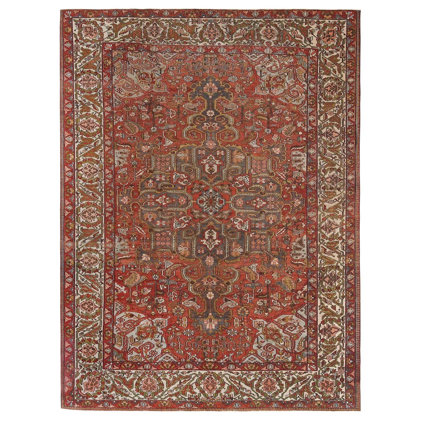 Tappeti persiani Bakhtiari - Disegno rosso lana - 97191