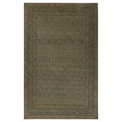 Alfombra Persa Tabriz - Diseño Lana Marrón Topo - 97234