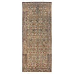 Persische Malayer-Teppiche - Wolle Blau Elfenbein Taupe Design - 97297