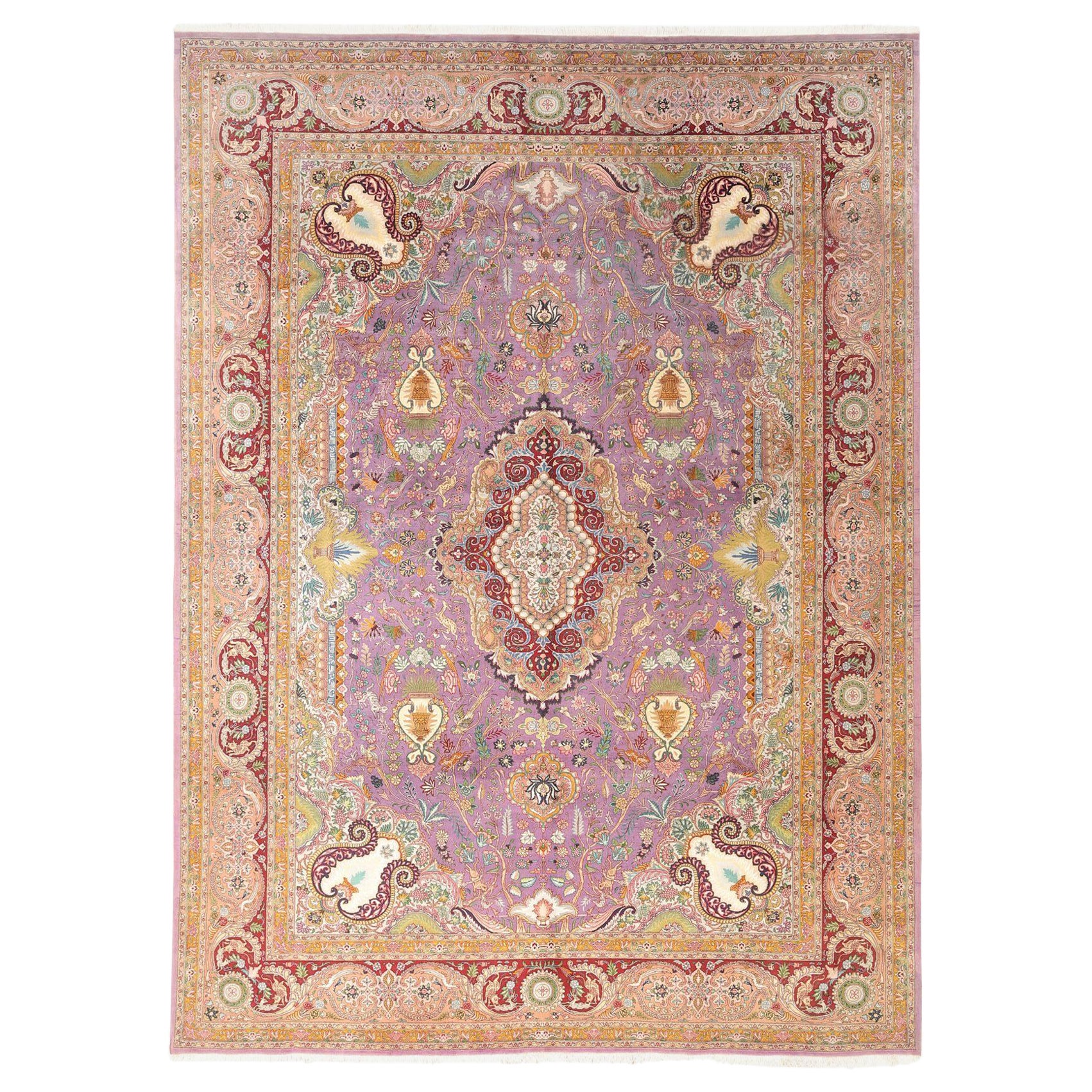 Tappeti persiani Tabriz - Lana Purpel Design - 97236 in vendita