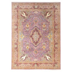 Tapis persans de Tabriz - Motif de revers en laine - 97236