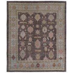 Tapis Afghanistan Bakhshayesh Over Size - Laine Brown Light Blue - 97265