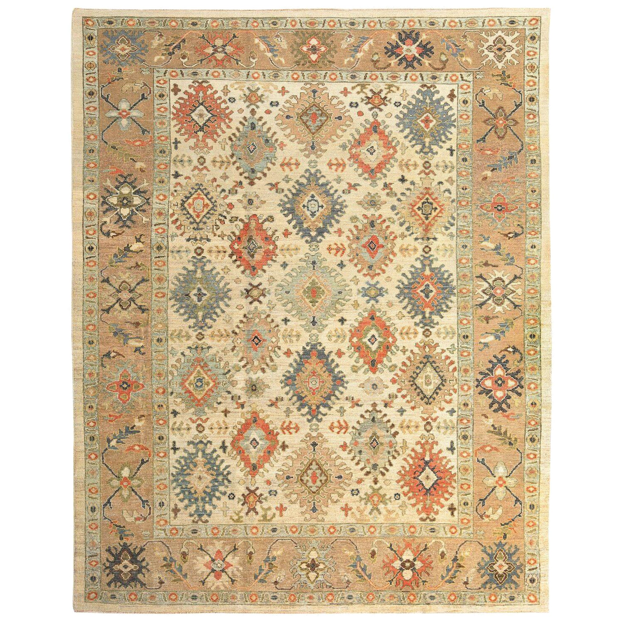Afghanistan Sultanabad Area Rugs - Wolle Elfenbein Design - 97281