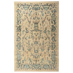 Tapis d'Afghanistan Sultanabad - Design en laine ivoire - 97282