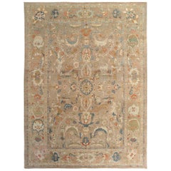 Afghanistan Sultanabad Over Size Rug - Wool Brown Taupe - 97284