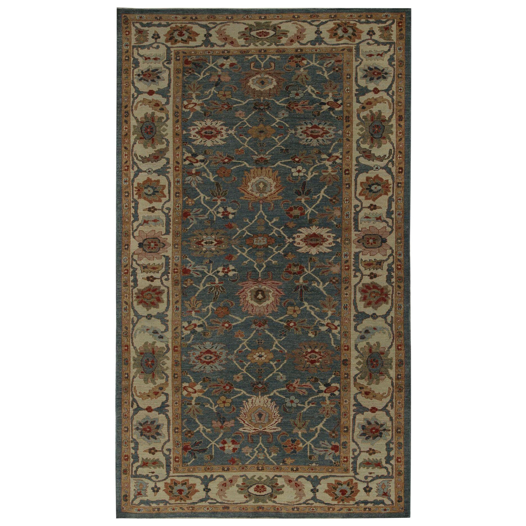 Sultanabad-Teppiche aus Afghanistan in Sultanabad - Blau aus Wolle mit Muster - 97304