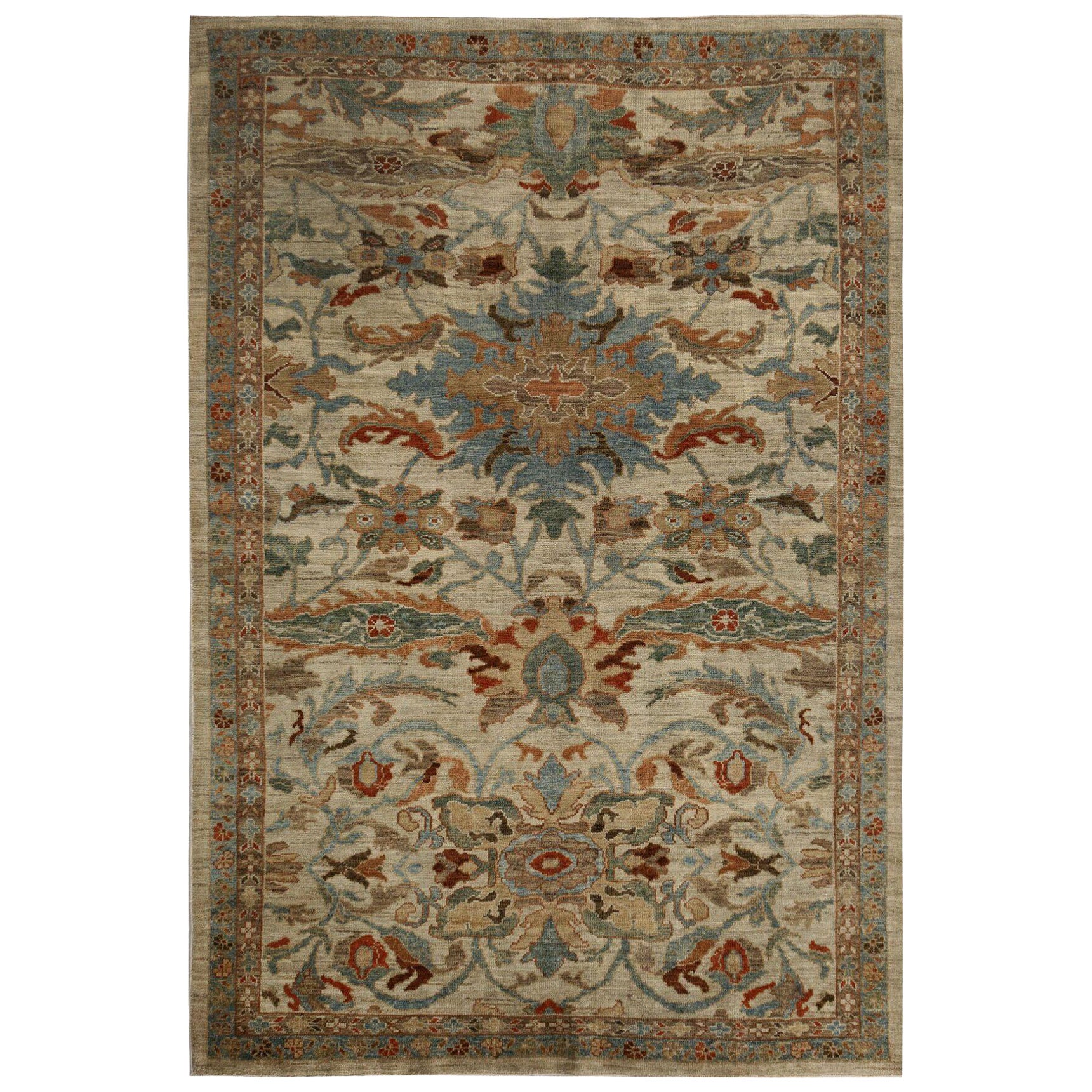 Sultanabad Afghanistan Sultanabad Kleiner Teppich - Wolle Elfenbein Design - 97308