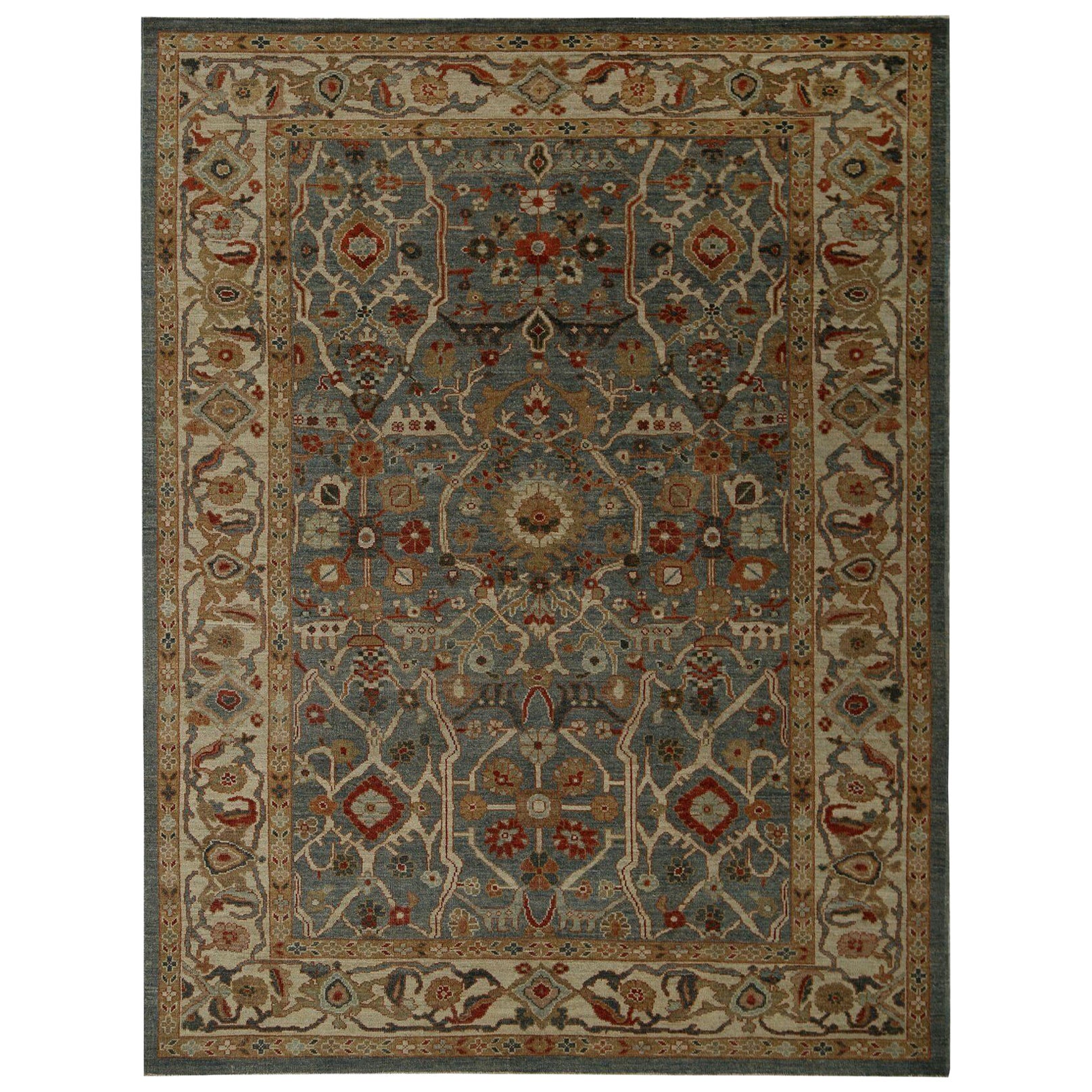 Sultanabad-Teppiche aus Afghanistan in Sultanabad - Blau aus Wolle mit Muster - 97309