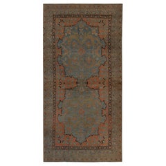 Alfombra Persa Bakhtiari Small - Lana Azul Marrón Naranja Design - 97313