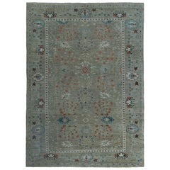 Tapis d'Afghanistan Sultanabad - Design vert laine - 97253