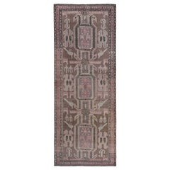 Persian Azerbaijan Area Rugs - Wool Brown Pink Design - 97395