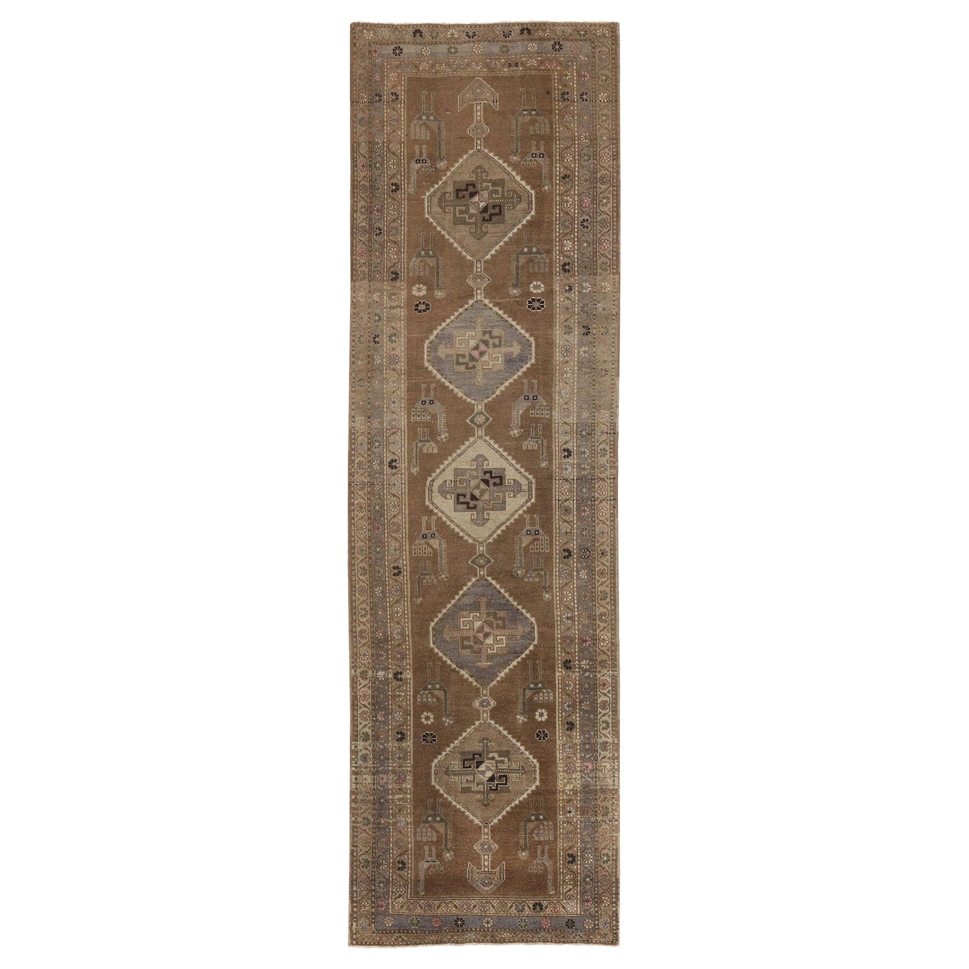 Tapis de course persan Azerbaïdjan - Laine Design/One - 97413