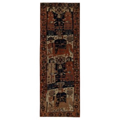 Persian Shiraz Area Rugs - Wool Black Ivory Red Design - 97415