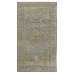 Persian Azerbaijan Small Rug - Wool Blue Green Design - 97416