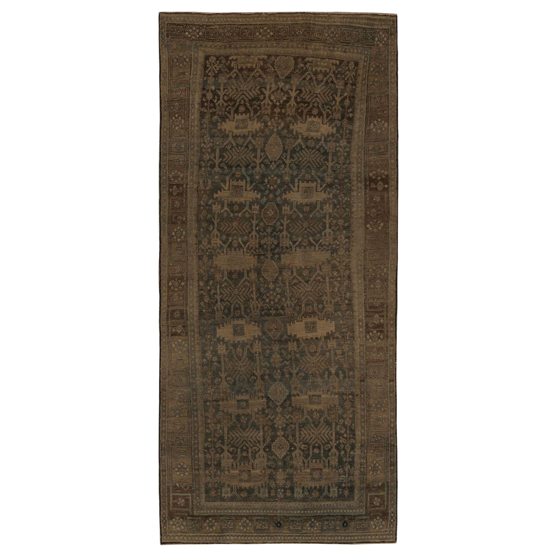 Tappeto persiano Bijar Small - Disegno in lana marrone - 97429