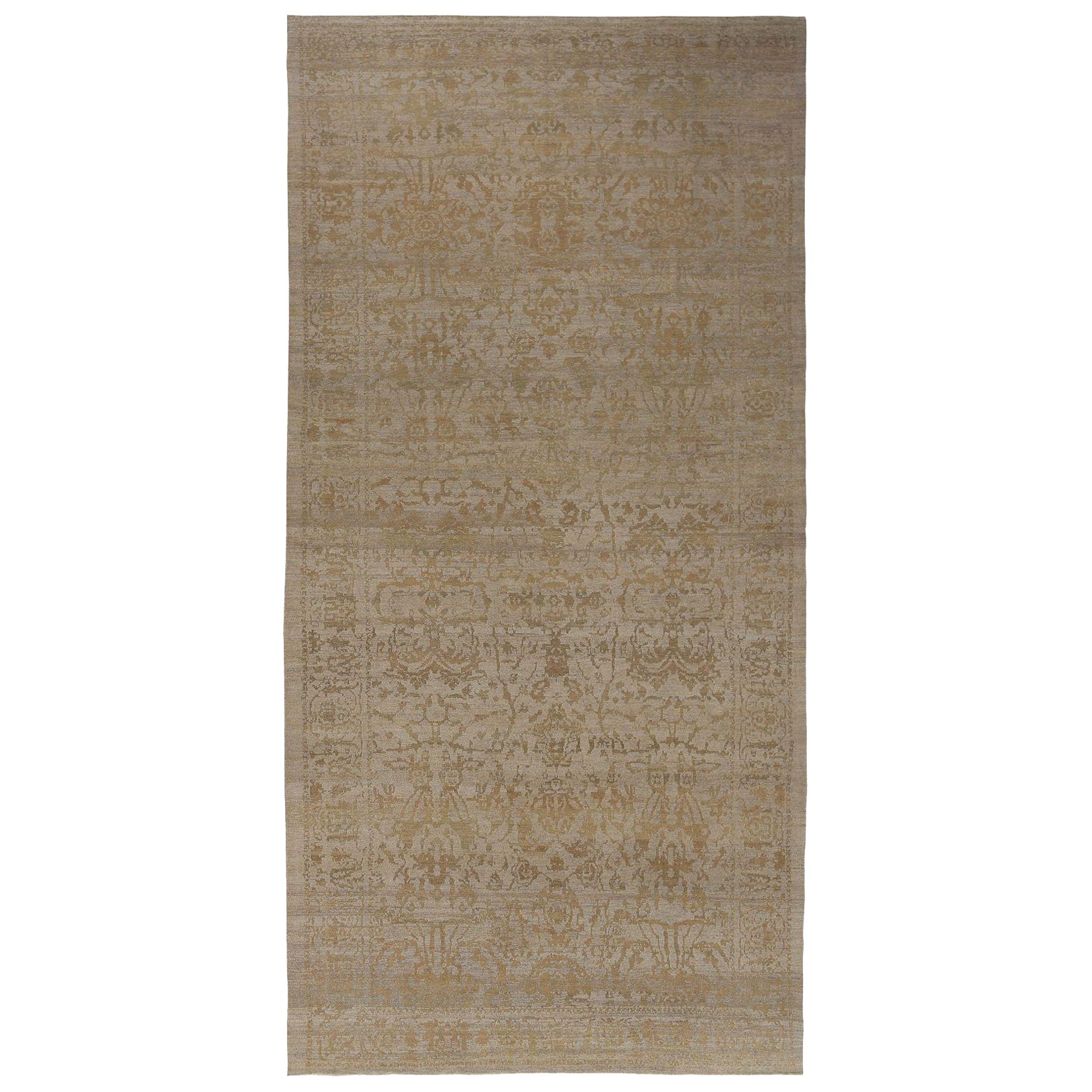 Afghanistan Sultanabad Over Size Rug - Wool Brown Taupe - 97317