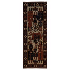 Persian Shiraz Area Rugs - Wool Black Ivory Red Design - 97430