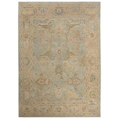 Afghanistan Sultanabad Over Size Teppich - Wolle Hellblau Gelb - 97376