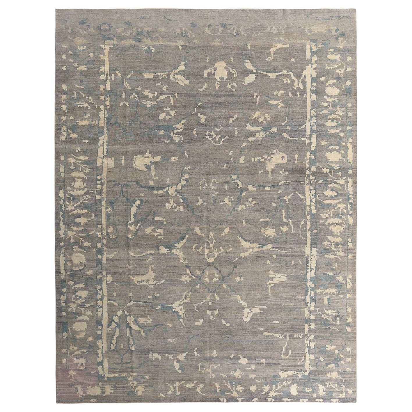 Afghanistan Sultanabad Over Size Rug - Wool Brown Ivory - 97379