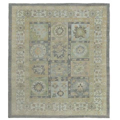 Afghanistan Oushak Area Rugs - Wolle Grün Gelb Design - 97380