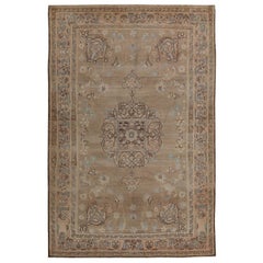 Tapis persan Malayer Small - Laine Brown Taupe Design - 97398