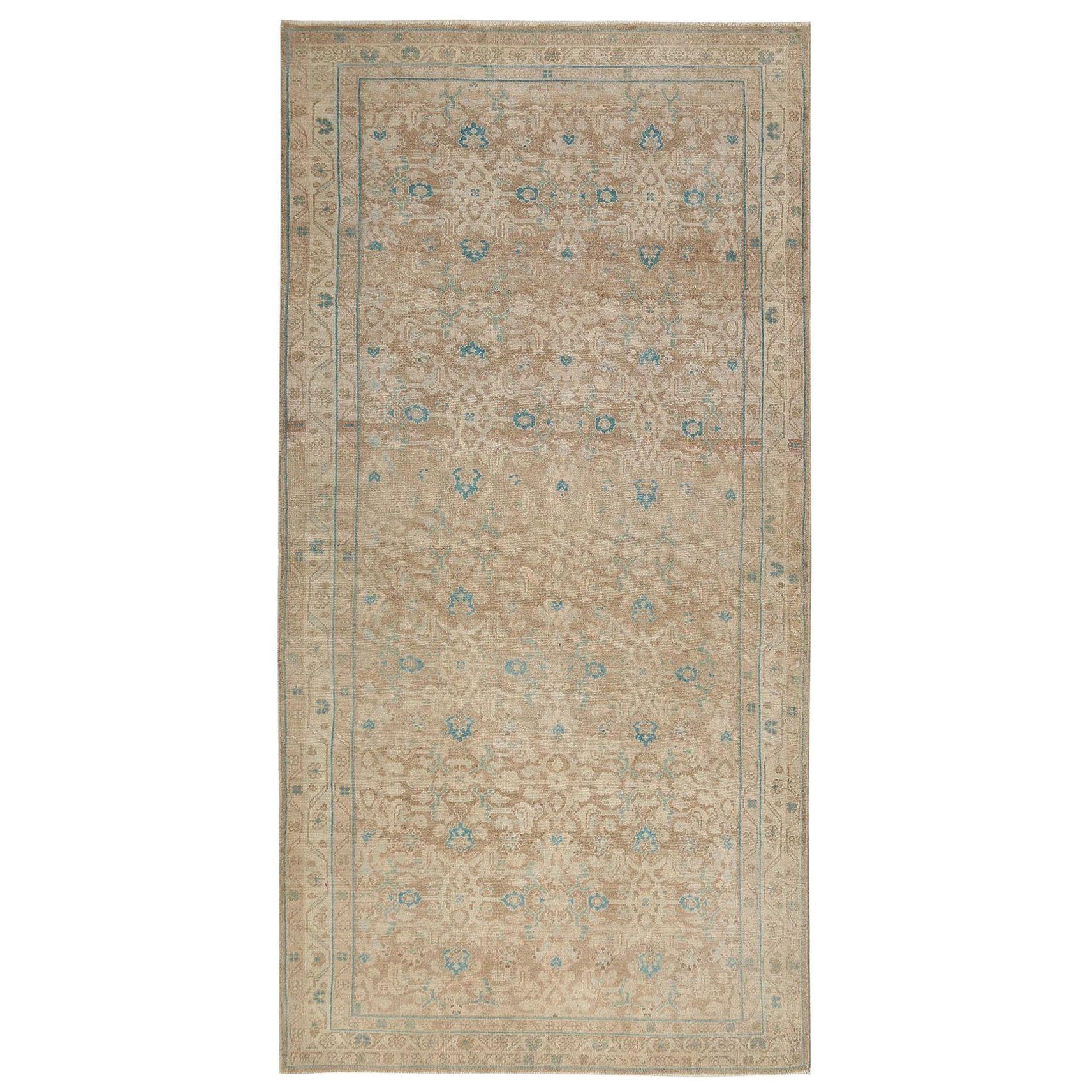 Tappeto persiano Malayer Small - Lana Avorio Taupe Design - 97407
