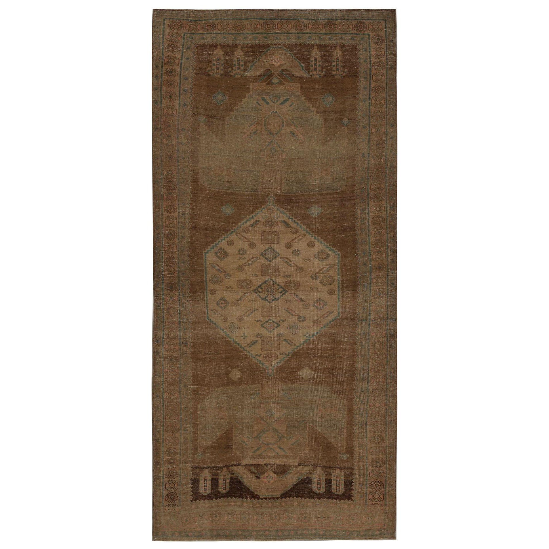 Persische Bijar Teppiche - Wolle Brown Design - 97470