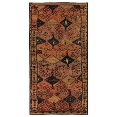 Petit tapis persan Shiraz - Laine Noir Orange Jaune pourpre - 97418
