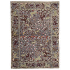 Tappeto persiano Shiraz Small - Design grigio lana - 97471