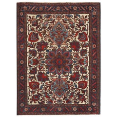 Alfombra Persa Azerbaiyán Small - Lana Marfil Azul Marino Design - 97419